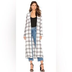 FLYNN SKYE Athena Duster Plaid Size Small
